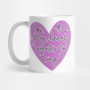 Sound of Music - My Heart Wants to Sing Purple Mug